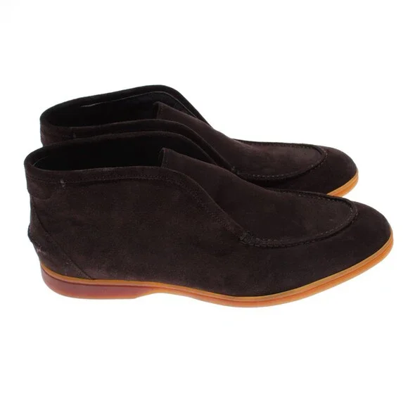Di Bianco NWB Fidenza Suede Chukka Half Boots Size 42.5 (US 9.5) in Solid Brown